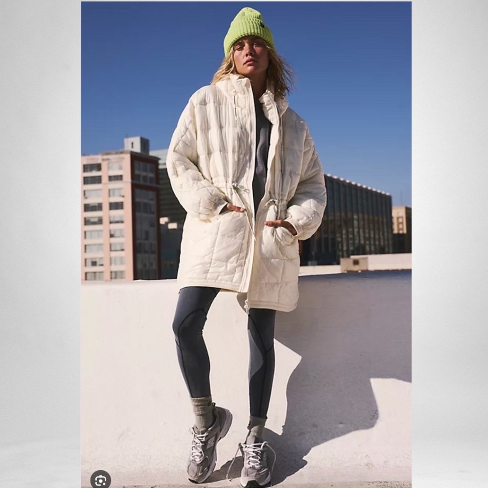 FP Movement Patricia Packable Poncho Puffer (Ivory)